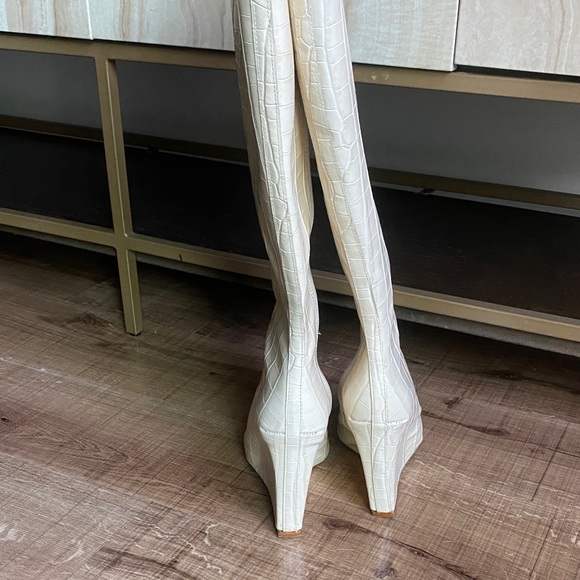 SCHUTZ Cream Over the Knee Boots - Picture 6 of 7